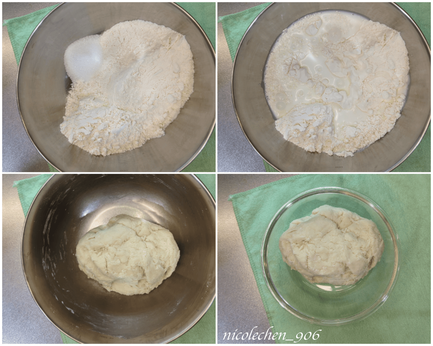 ﹝食譜分享﹞鬆軟奶香鹽可頌∣用食物調理機打麵糰∣控制麵糰溫度的方法∣女兒連吃三天也不膩∣ - 第2張圖