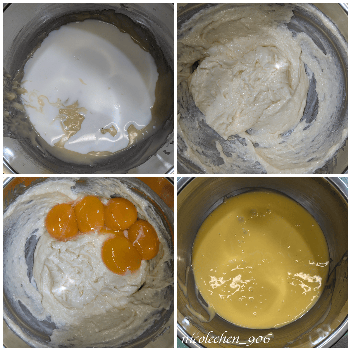 ﹝食譜分享﹞燙麵杯子蛋糕∣燙面戚風蛋糕∣隔天吃還是濕潤又綿密∣當慶生派對甜點很適合∣ - 第5張圖