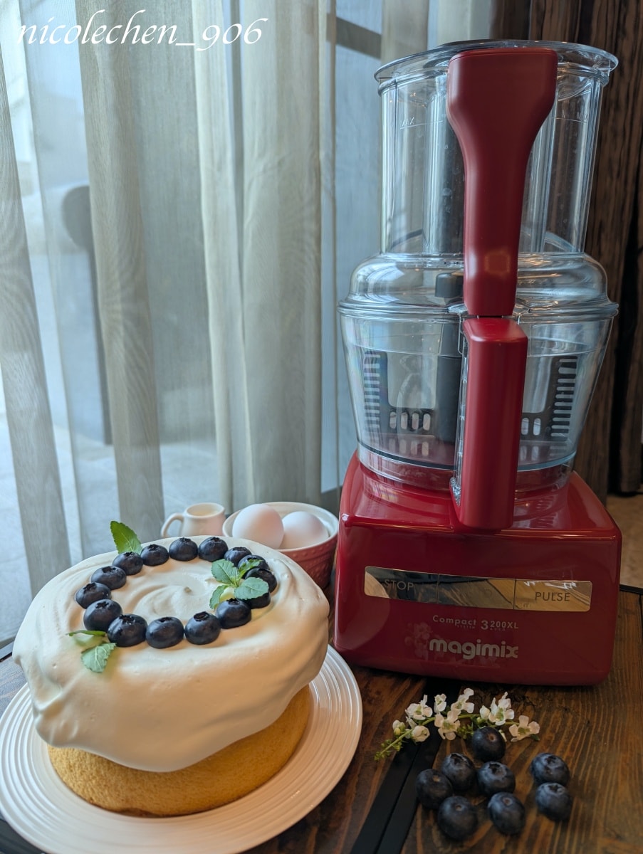 ﹝食譜分享﹞無麩質米戚風蛋糕∣不添加麵粉∣麩質過敏也能吃∣吃起來一樣鬆軟溼潤∣用食物調理機快速製作∣ - 第1張圖