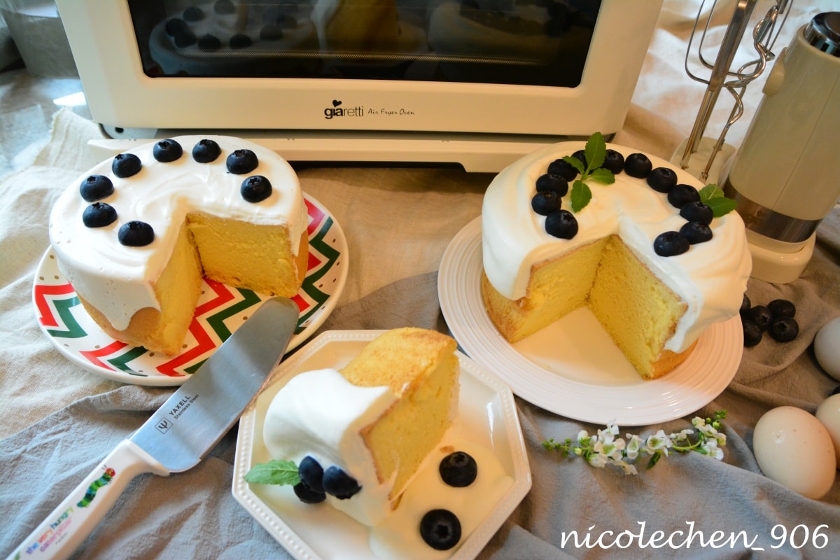 ﹝食譜分享﹞無糖戚風蛋糕∣自己做寶寶蛋糕∣沒加糖組織也一樣細膩有彈性∣蛋糕體濕潤好吃不乾噎∣毛小孩也能吃的蛋糕∣ - 第12張圖