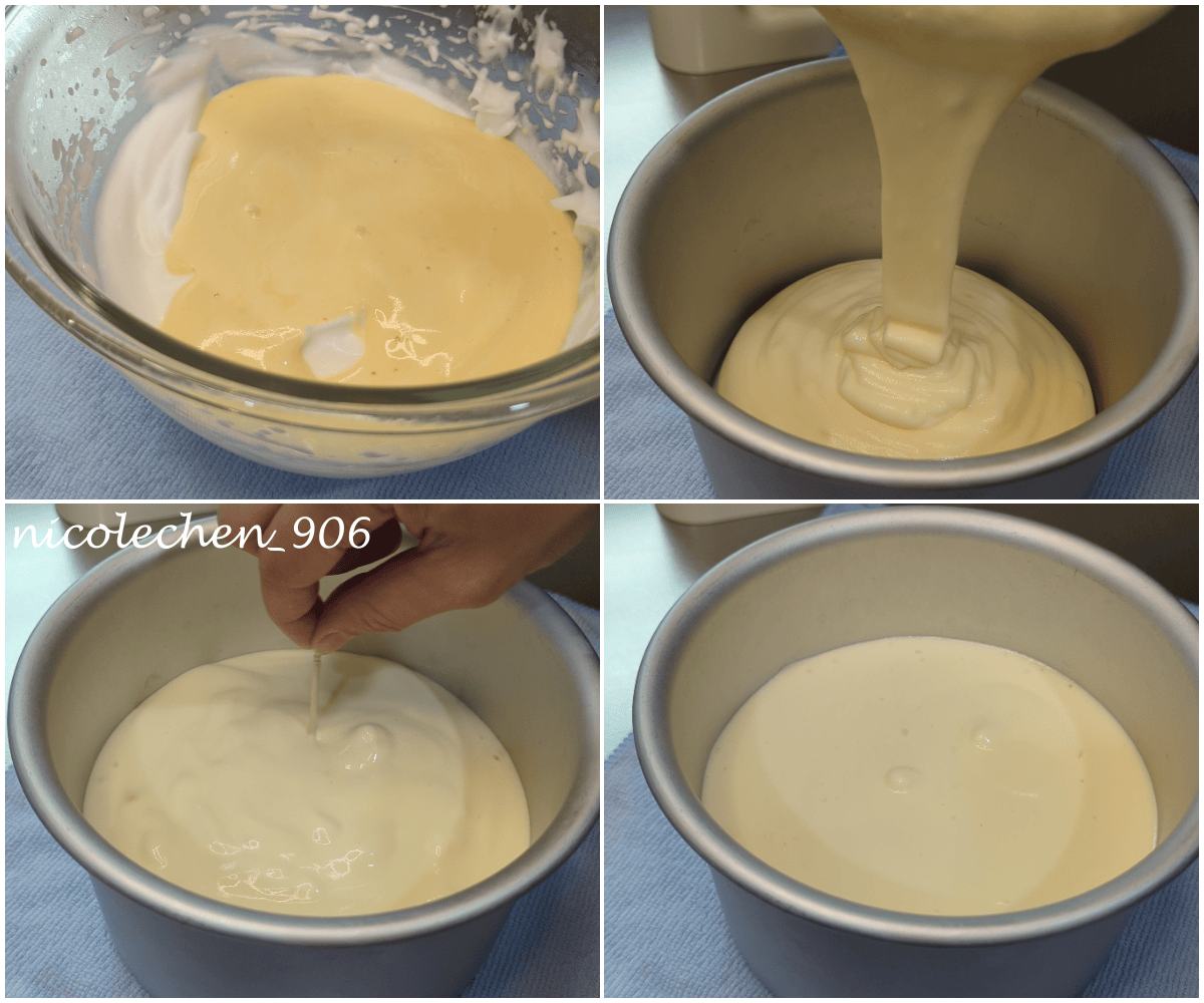 ﹝食譜分享﹞無糖戚風蛋糕∣自己做寶寶蛋糕∣沒加糖組織也一樣細膩有彈性∣蛋糕體濕潤好吃不乾噎∣毛小孩也能吃的蛋糕∣ - 第10張圖